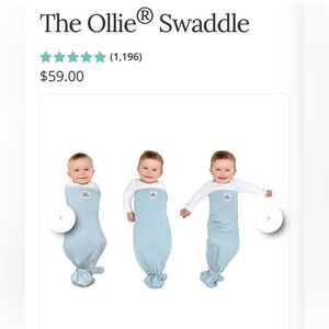The Ollie Swaddle in Sky Blue
